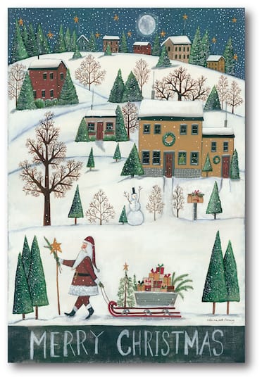 Courtside Market® Merry Christmas Gallery-Wrapped Canvas Wall Art | 12" x 18" | Michaels®